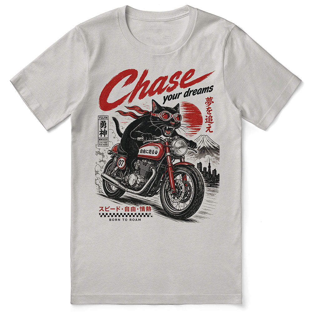 Chase Your Dreams Cat T-Shirt
