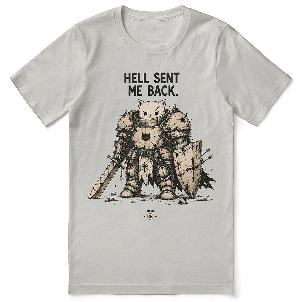 Hell Sent Me Back Cat T-Shirt