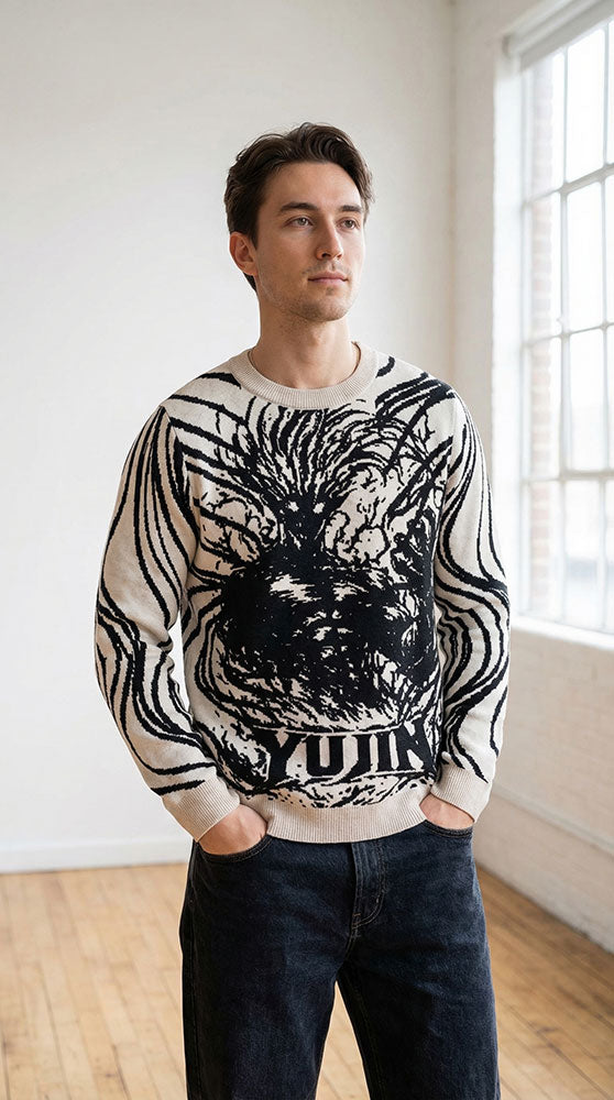 Madness Time Knitted Sweatshirt