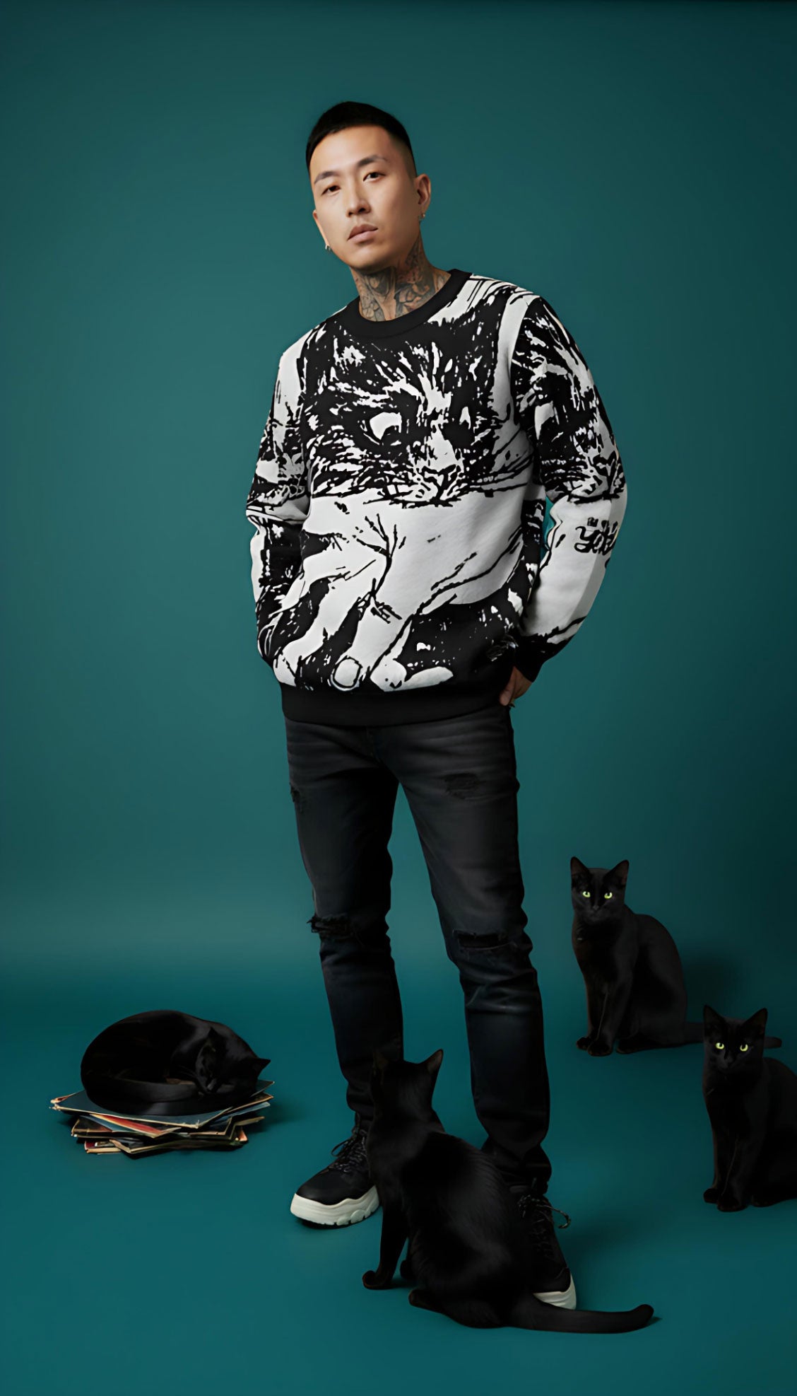 Sudden Attack Knitted Sweatshirt