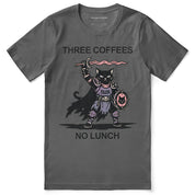 Three Coffees Cat T-Shirt