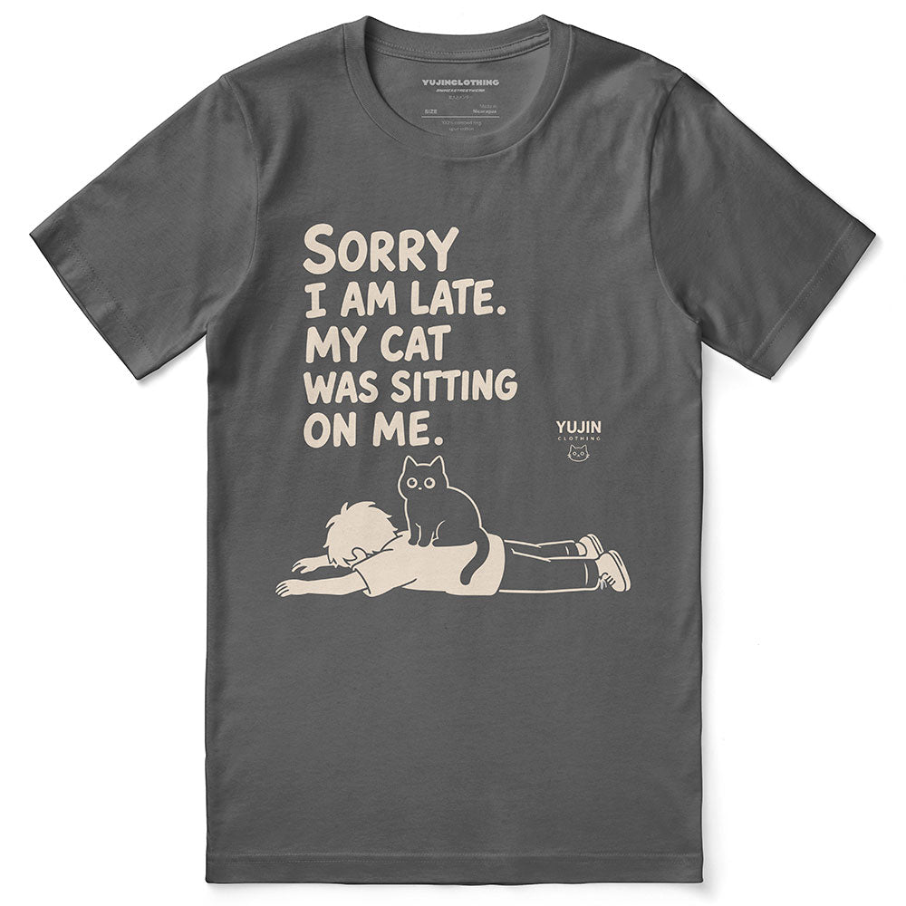 I'm Late Cat T-Shirt
