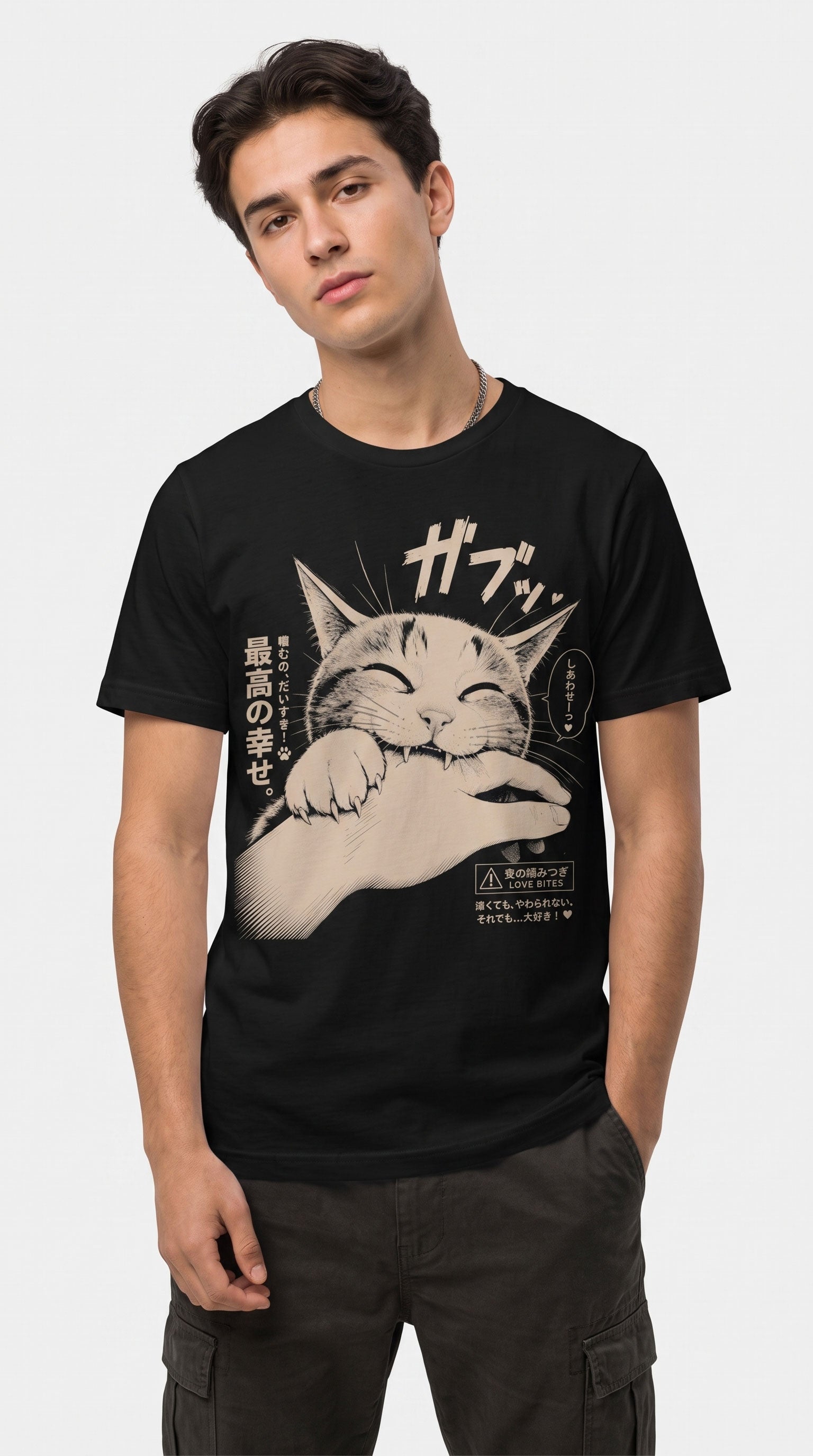 Love Bites Cat T-Shirt