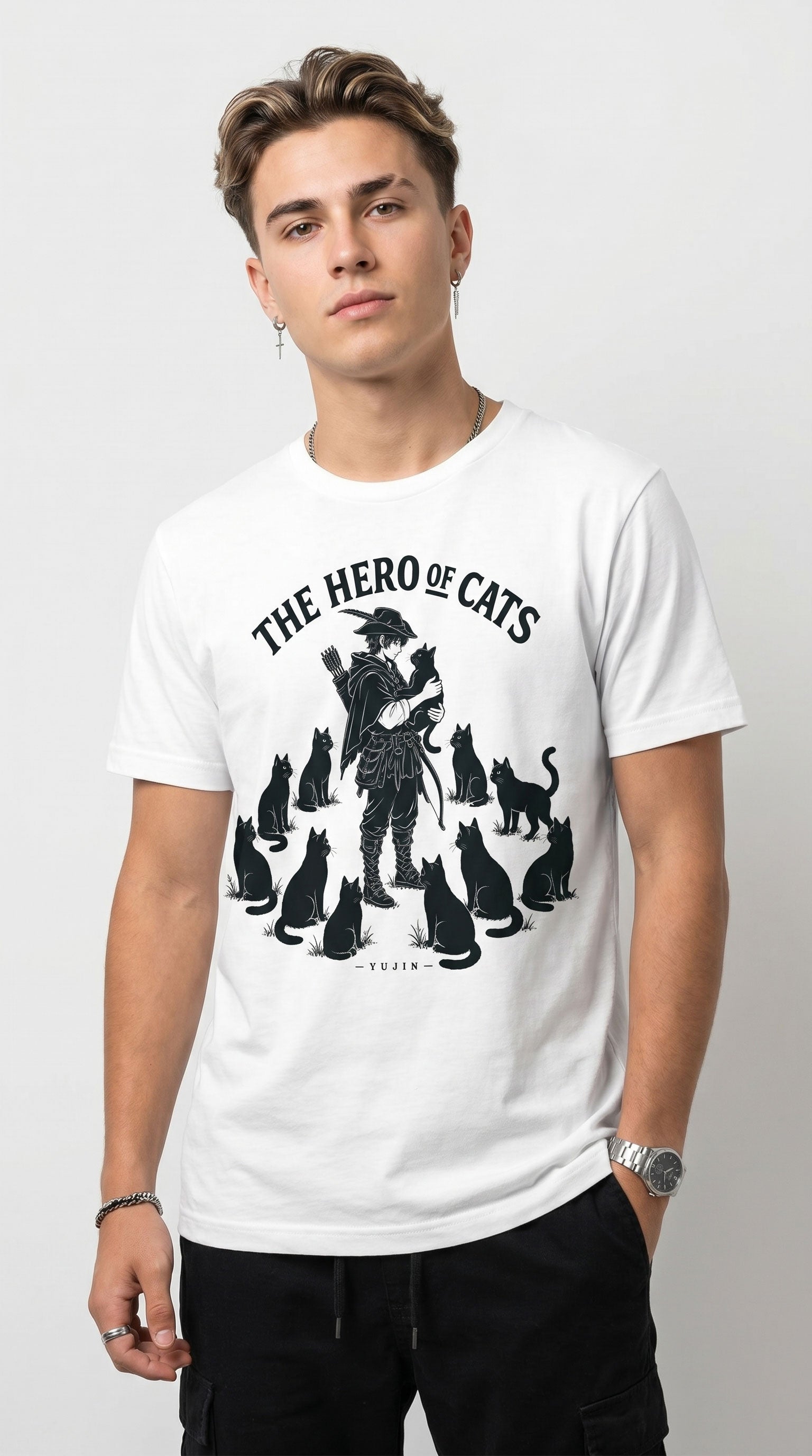 The Hero of Cats Cat T-Shirt