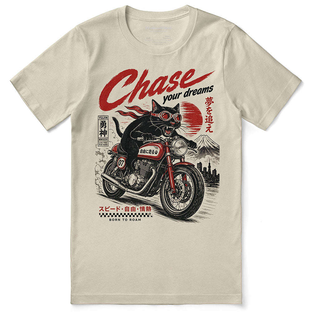 Chase Your Dreams Cat T-Shirt