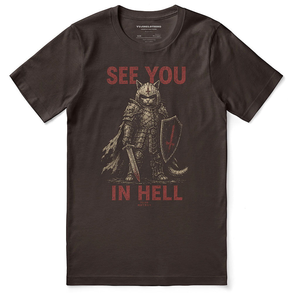 See You in Hell Cat T-Shirt