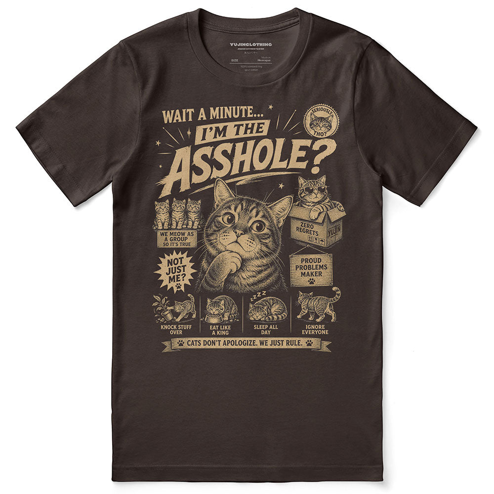 Wait A Minute Cat T-Shirt