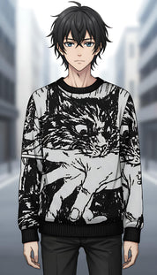 Sudden Attack Knitted Sweatshirt