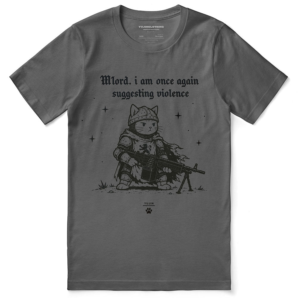 Suggesting Violence Cat T-Shirt