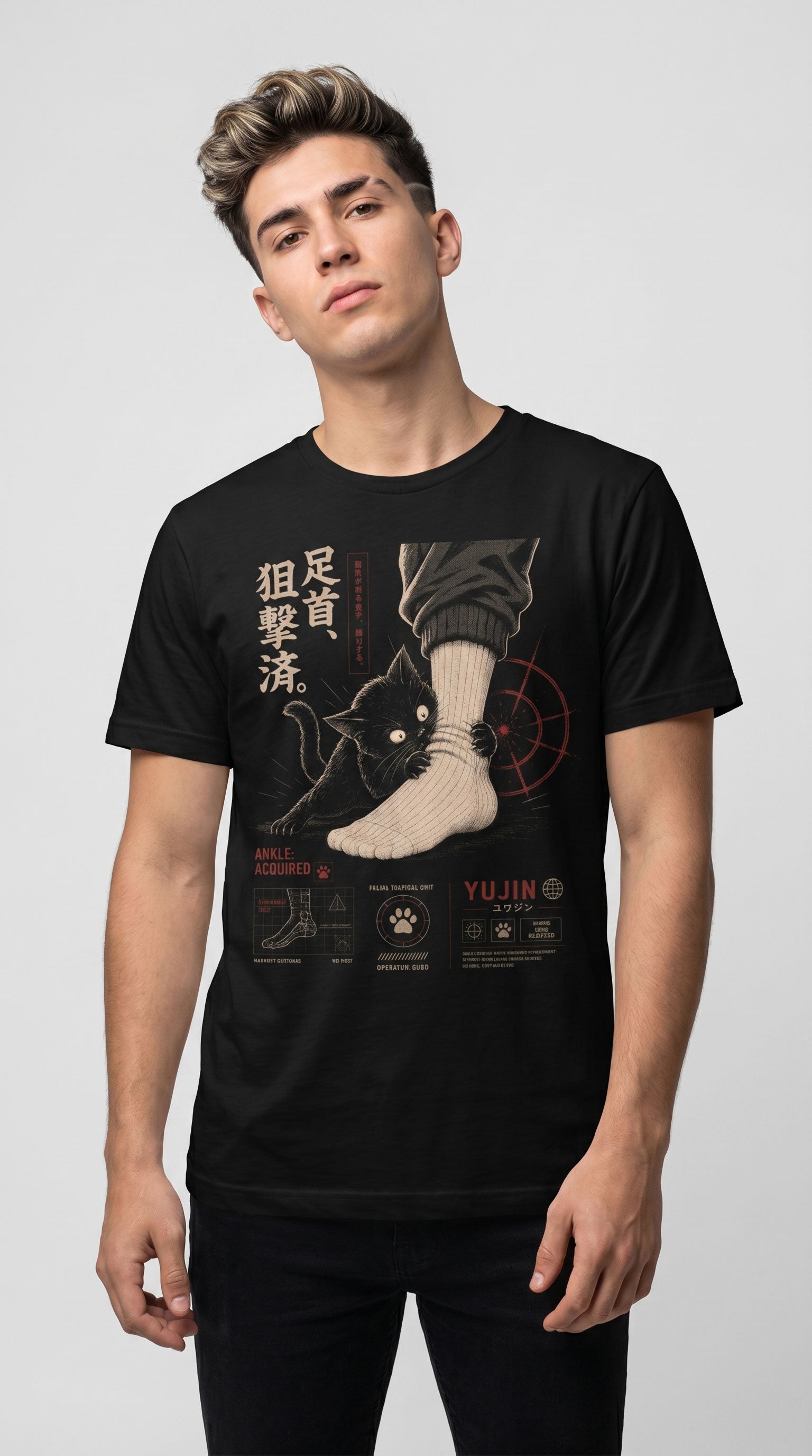 Ankle Attack Cat T-Shirt