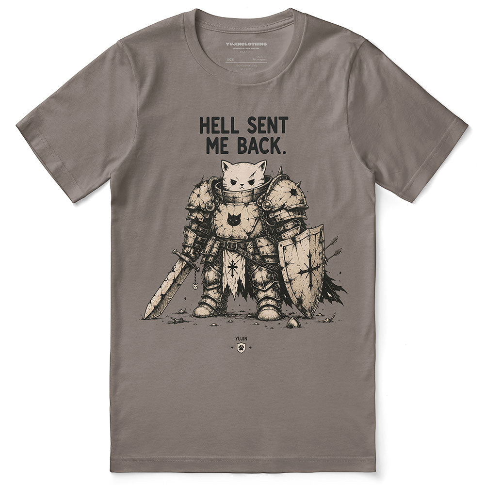 Hell Sent Me Back Cat T-Shirt