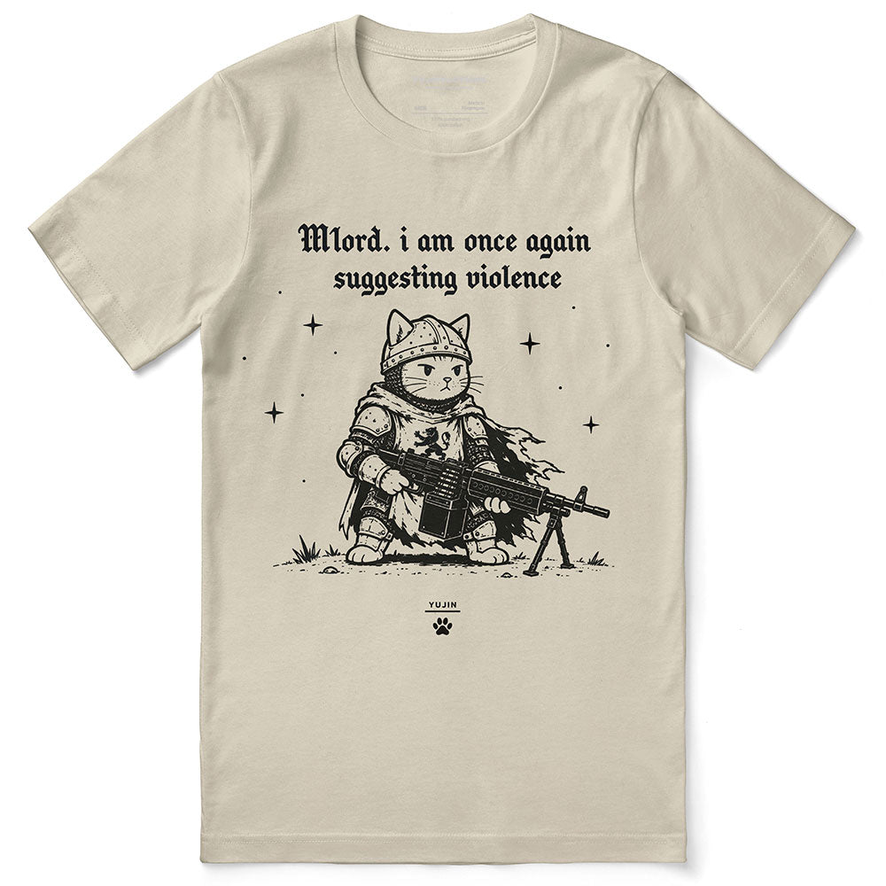 Suggesting Violence Cat T-Shirt