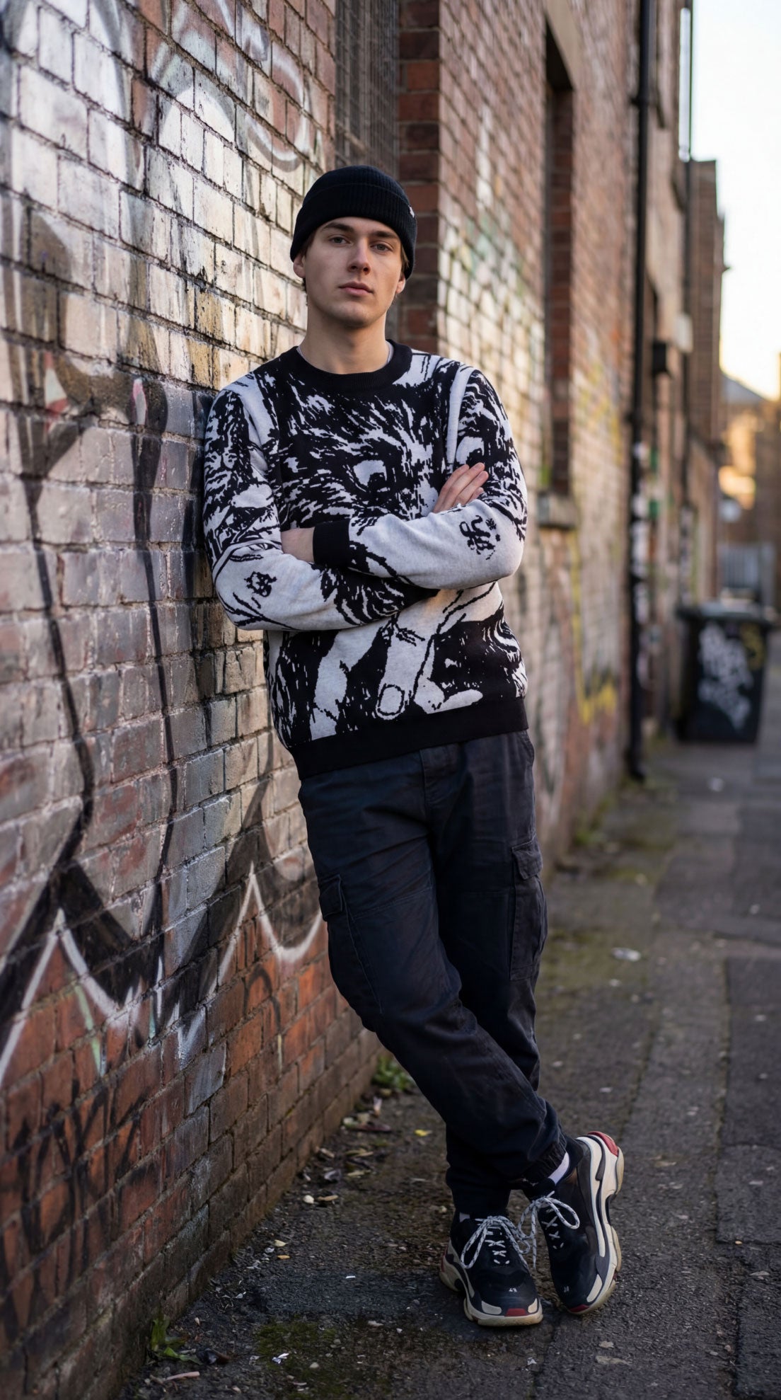 Sudden Attack Knitted Sweatshirt