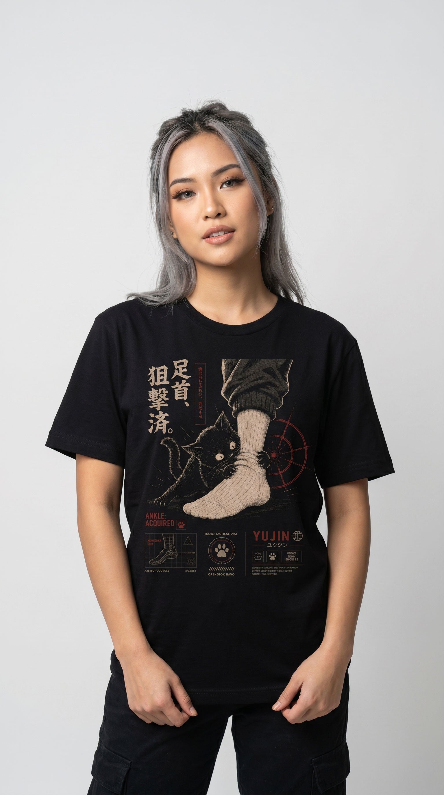 Ankle Attack Cat T-Shirt