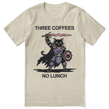 Three Coffees Cat T-Shirt