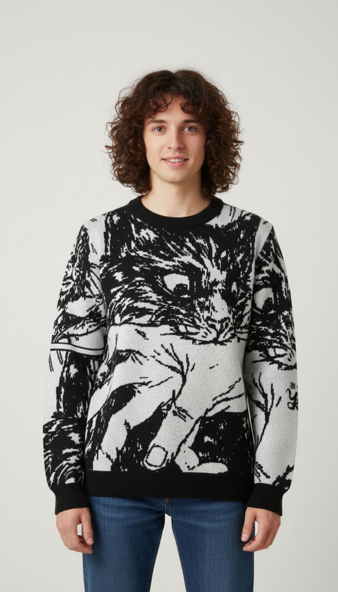 Sudden Attack Knitted Sweatshirt