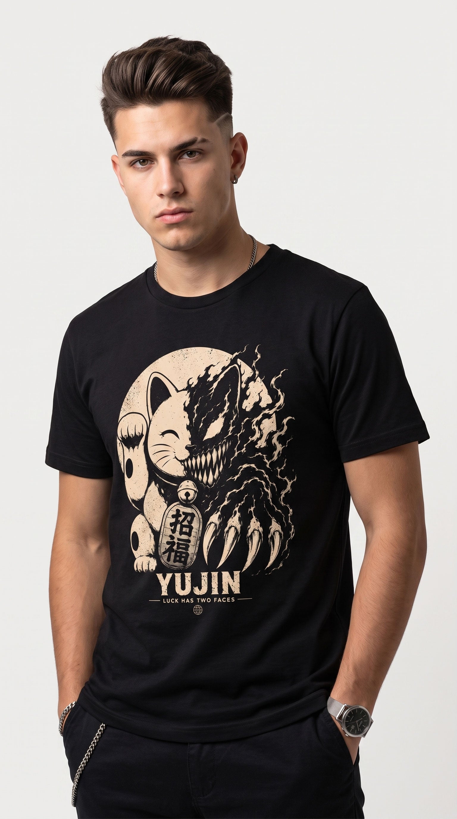 Two Faces Cat T-Shirt