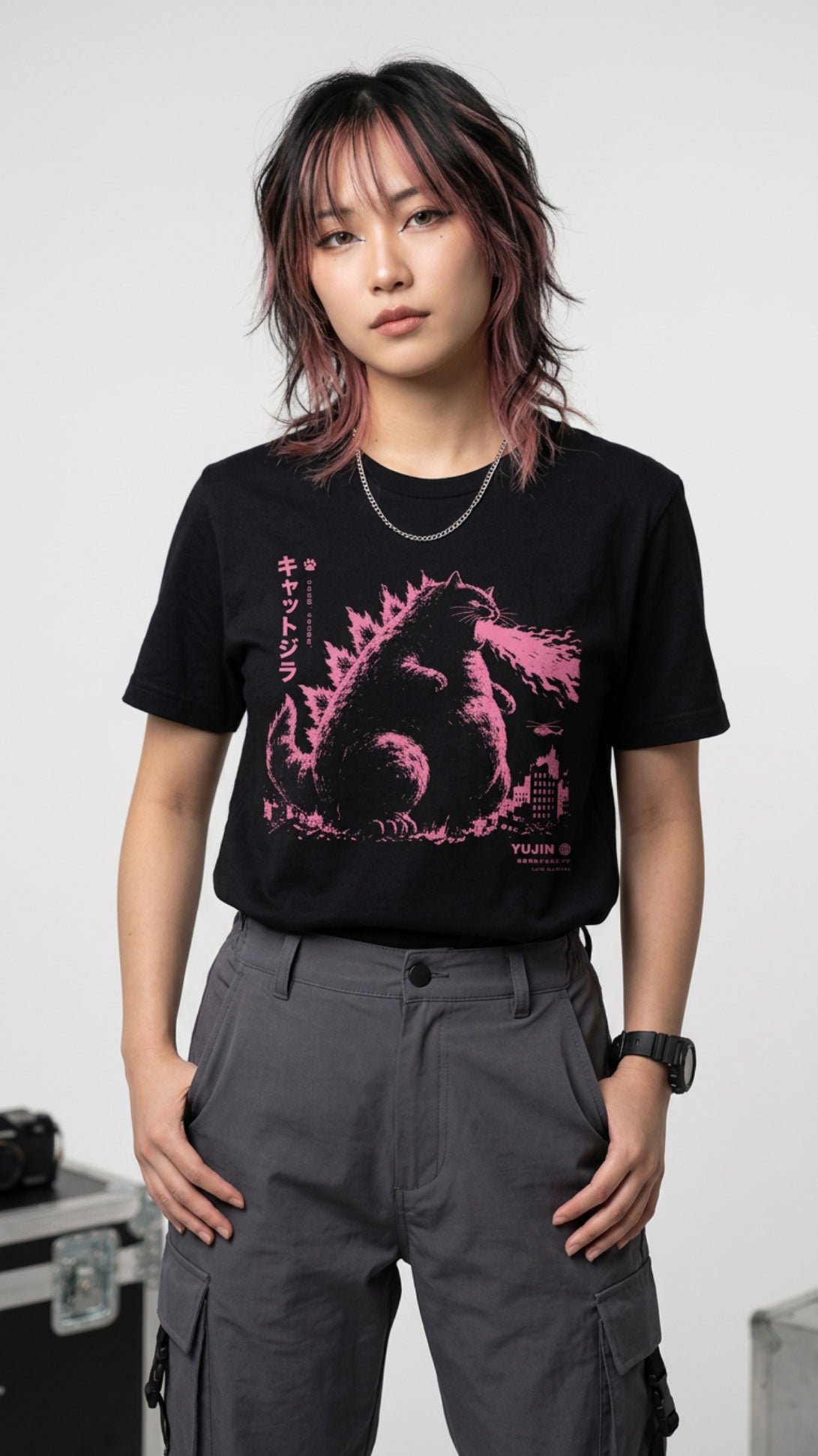 Chonky Catzilla Cat T-Shirt