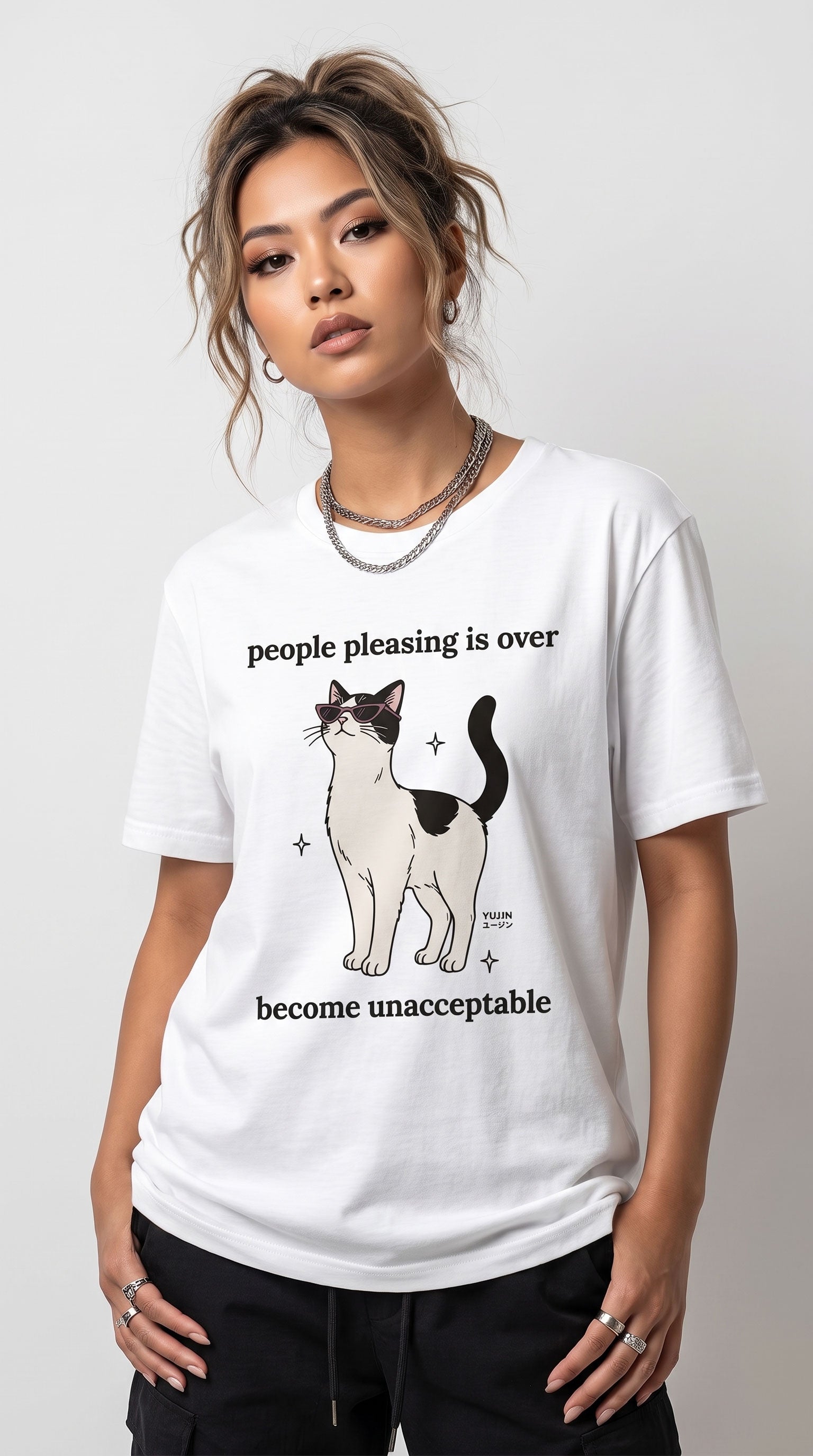 Stop Pleasing Cat T-Shirt