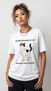 Stop Pleasing Cat T-Shirt