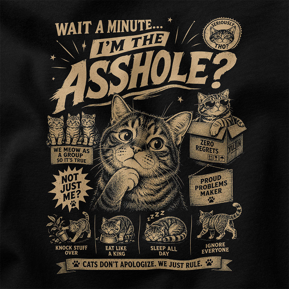 Wait A Minute Cat T-Shirt