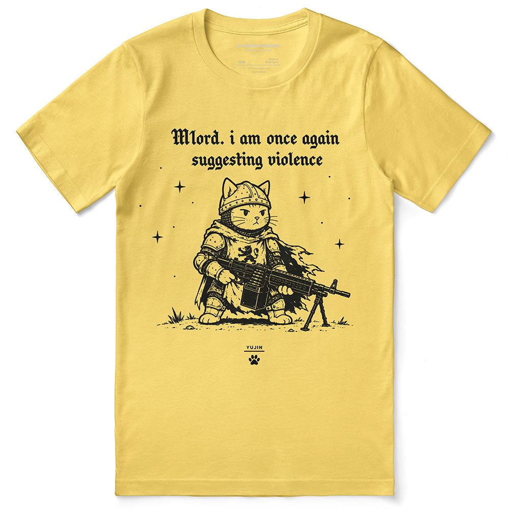 Suggesting Violence Cat T-Shirt