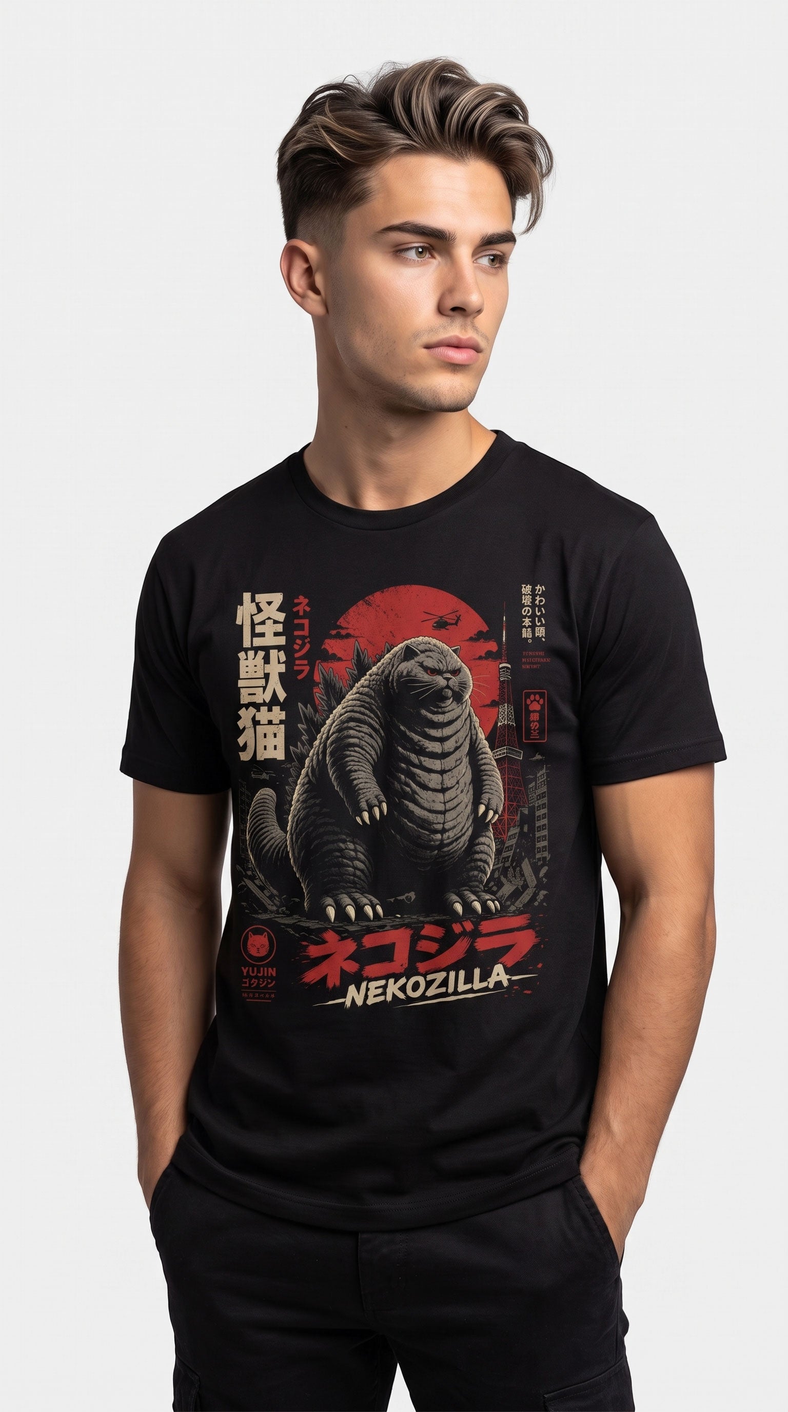 Nekozilla Cat T-Shirt