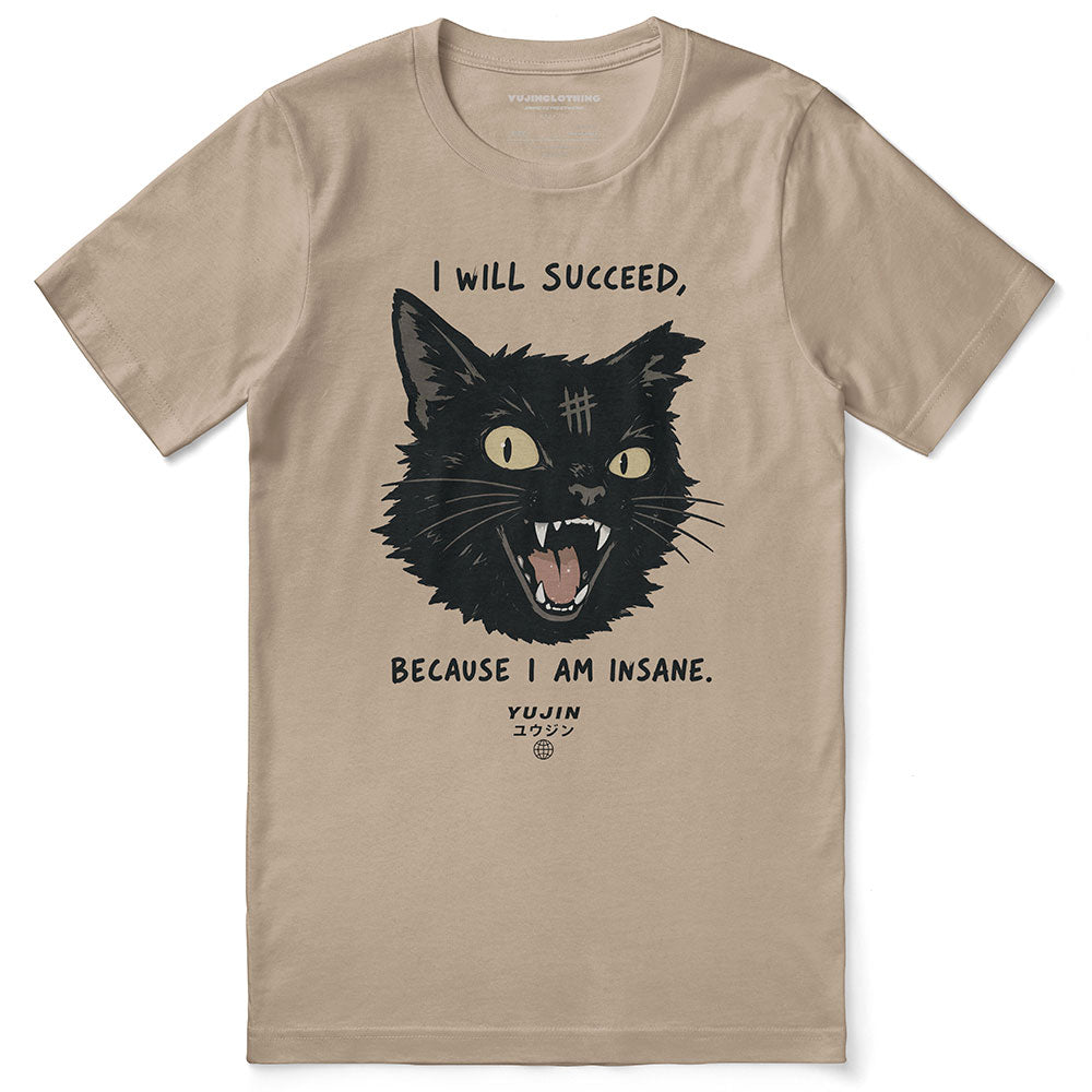 I Will Succeed Cat T-Shirt - Yūjin Clothing
