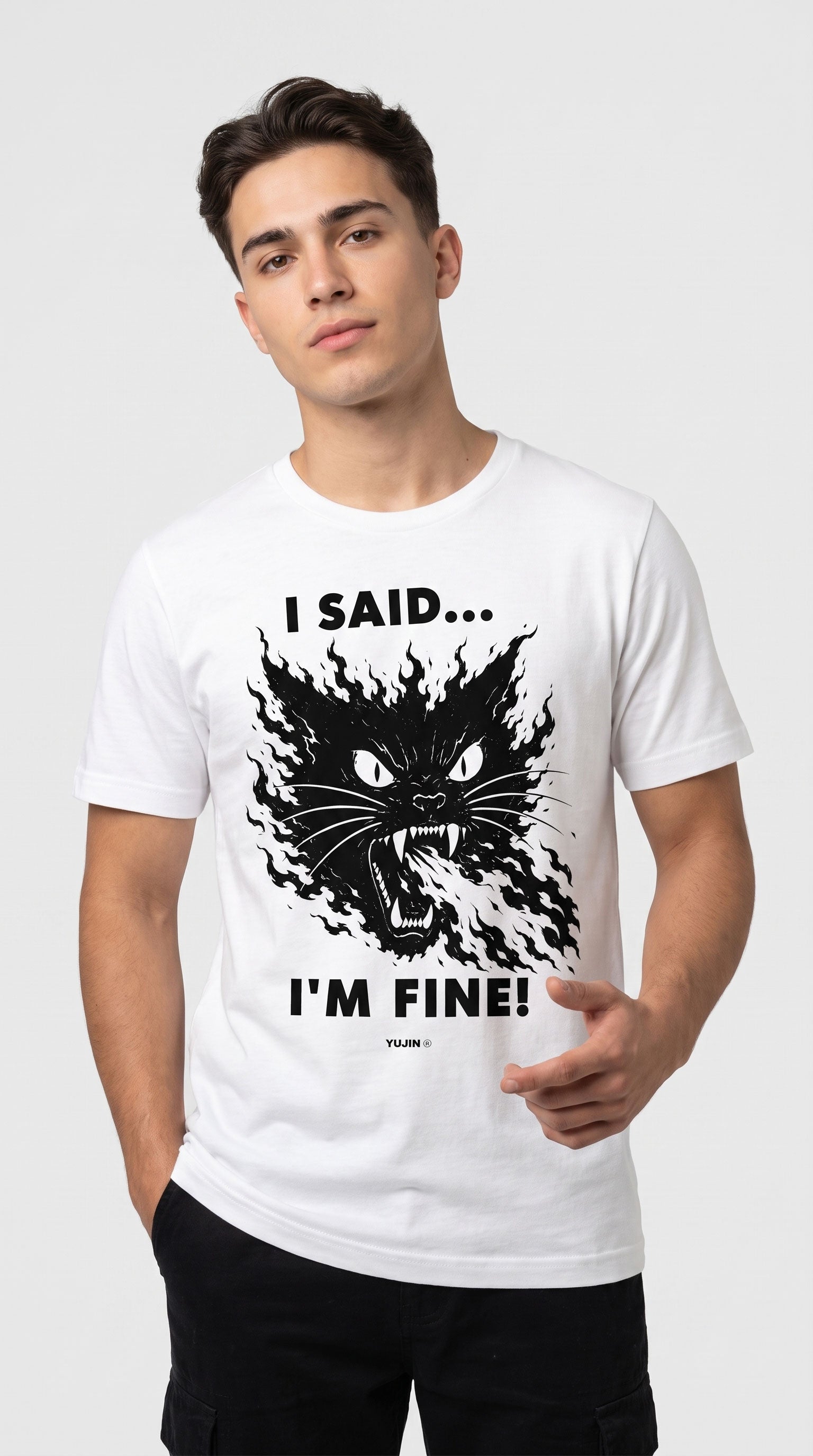 I'm Fine Cat T-Shirt