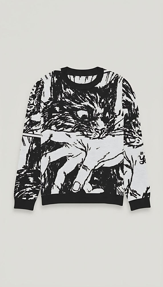 Sudden Attack Knitted Sweatshirt