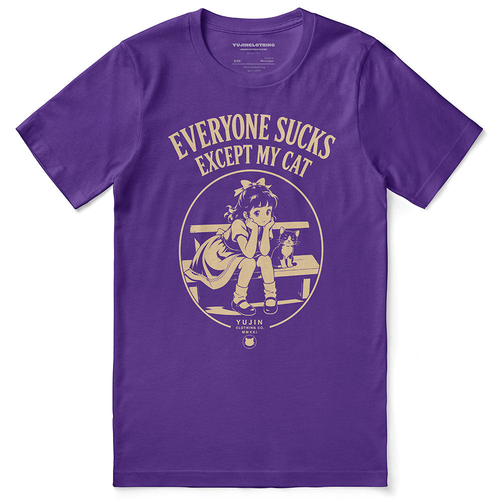 Everyone Sucks Cat T-Shirt