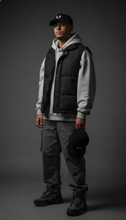 Chapeau en velours côtelé chat étonné