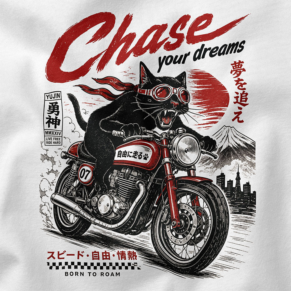 Chase Your Dreams Cat T-Shirt