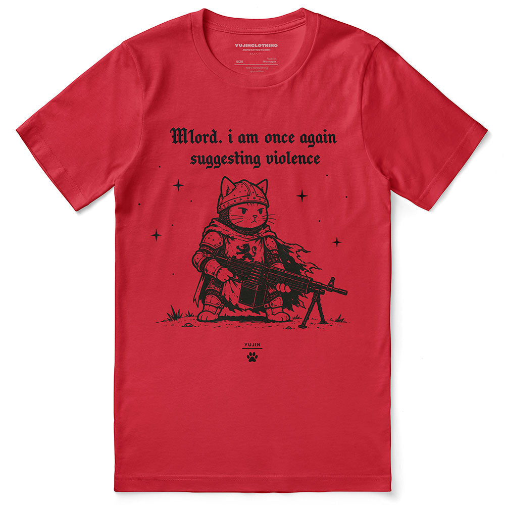 Suggesting Violence Cat T-Shirt