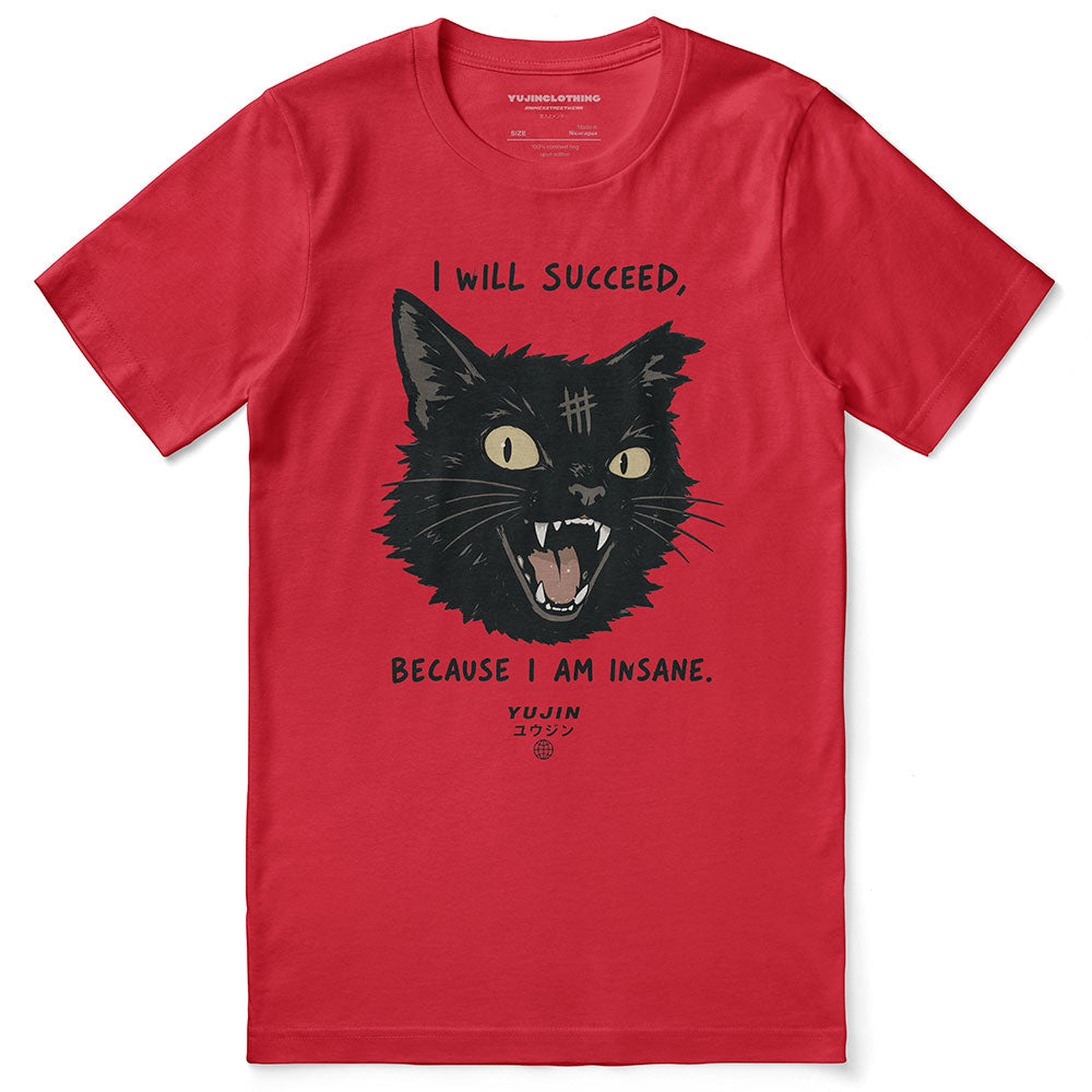 I Will Succeed Cat T-Shirt