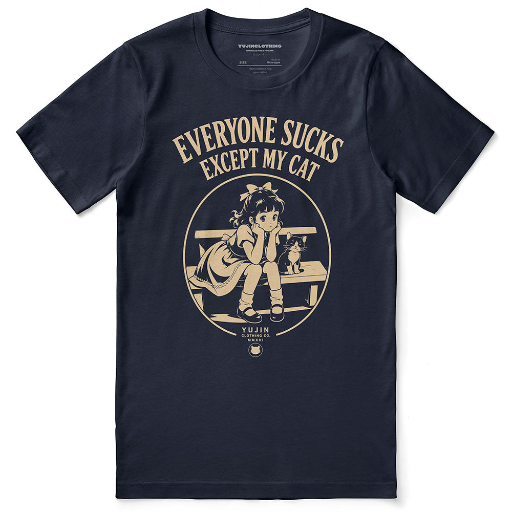 Everyone Sucks Cat T-Shirt