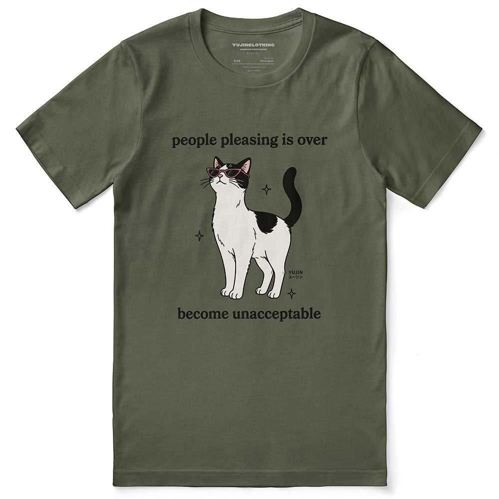 Stop Pleasing Cat T-Shirt