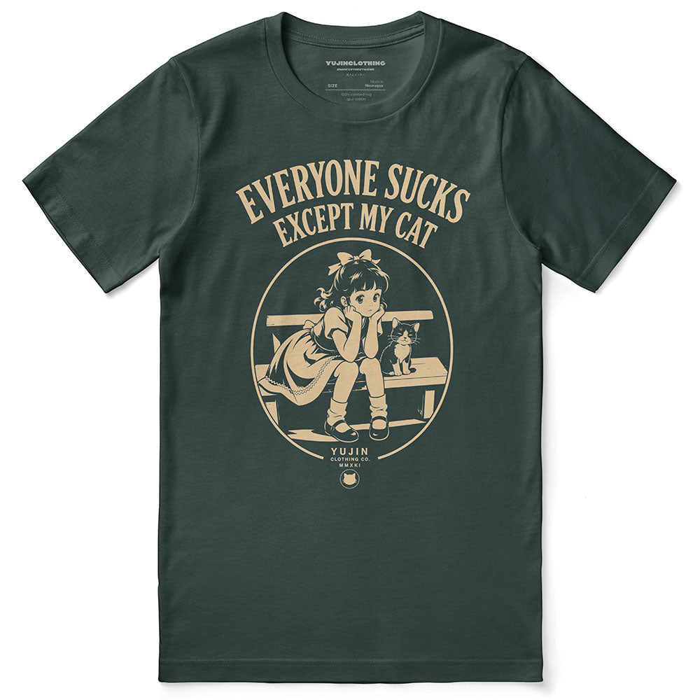 Everyone Sucks Cat T-Shirt