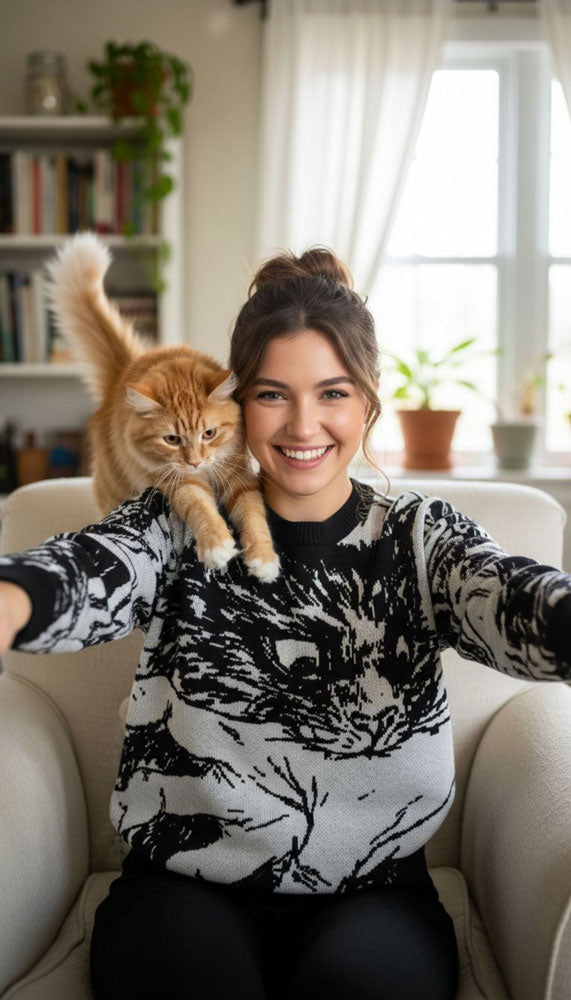 Sudden Attack Knitted Sweatshirt