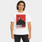 Catzilla Air Raid Cat T-Shirt — male Lifestyle