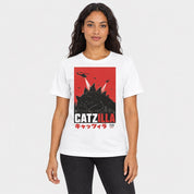 Catzilla Air Raid Cat T-Shirt — female Lifestyle