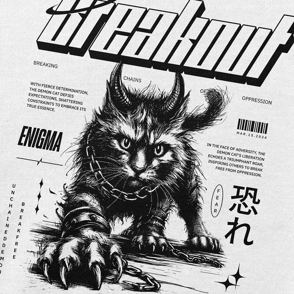 Breakout Cat Sweatshirt | Yūjin Japanese Anime Streetwear Clothing