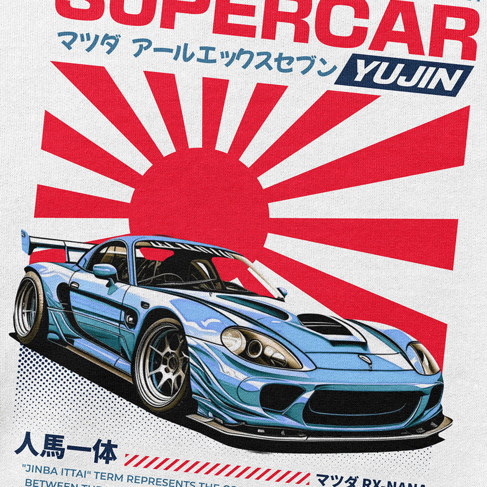Japanese Supercar Hoodie | Yūjin Japanese Anime Streetwear Clothing