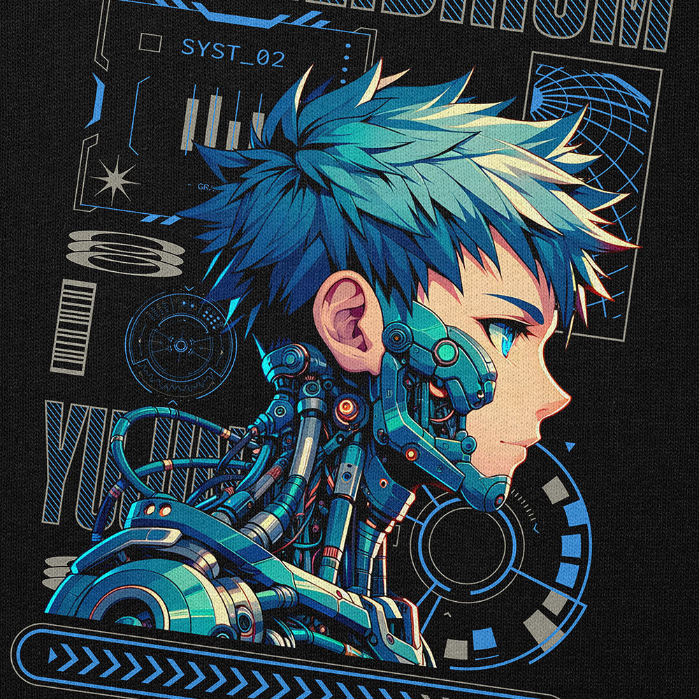 Equilibrium Cyborg Hoodie | Yūjin Japanese Anime Streetwear Clothing