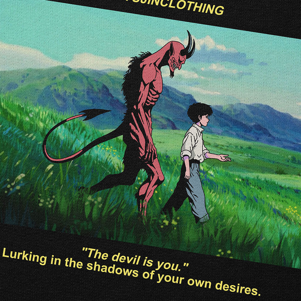 Devil And Boy Hoodie | Yūjin Japanese Anime Streetwear Clothing