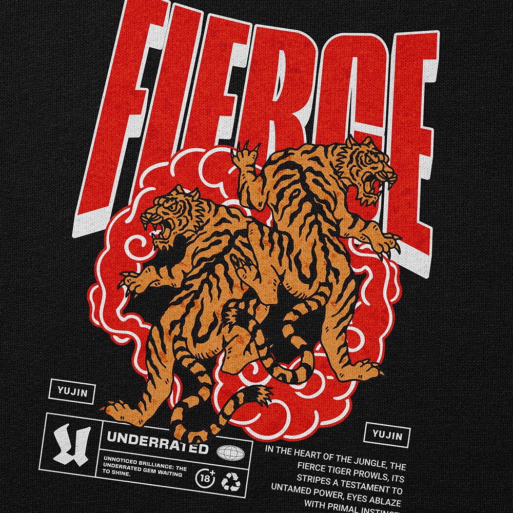 Fierce Tiger Hoodie | Yūjin Japanese Anime Streetwear Clothing