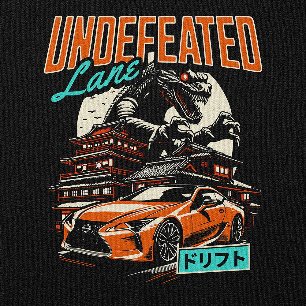 Undefeated Car Hoodie | Yūjin Japanese Anime Streetwear Clothing