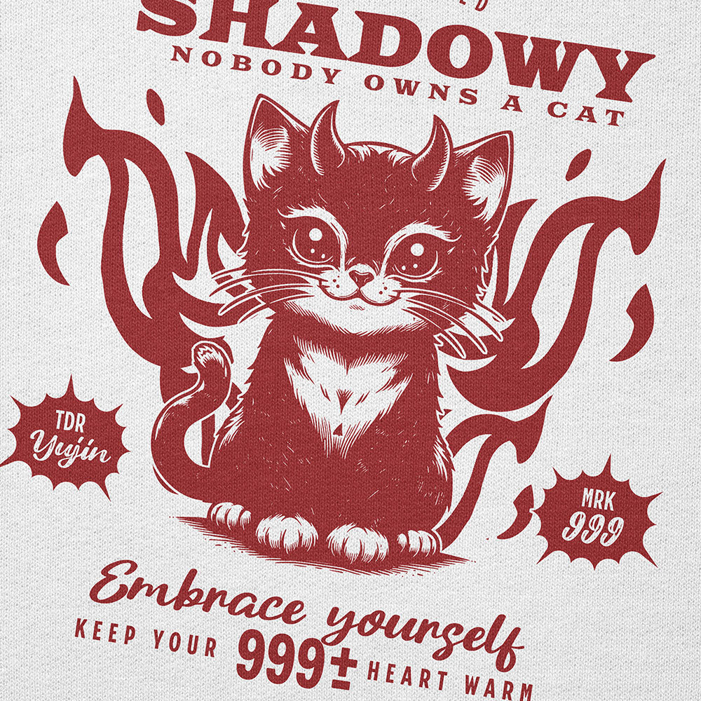 Shadowy Cat Hoodie | Yūjin Japanese Anime Streetwear Clothing