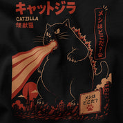 Hungry Rampage Cat T-Shirt — Closeup