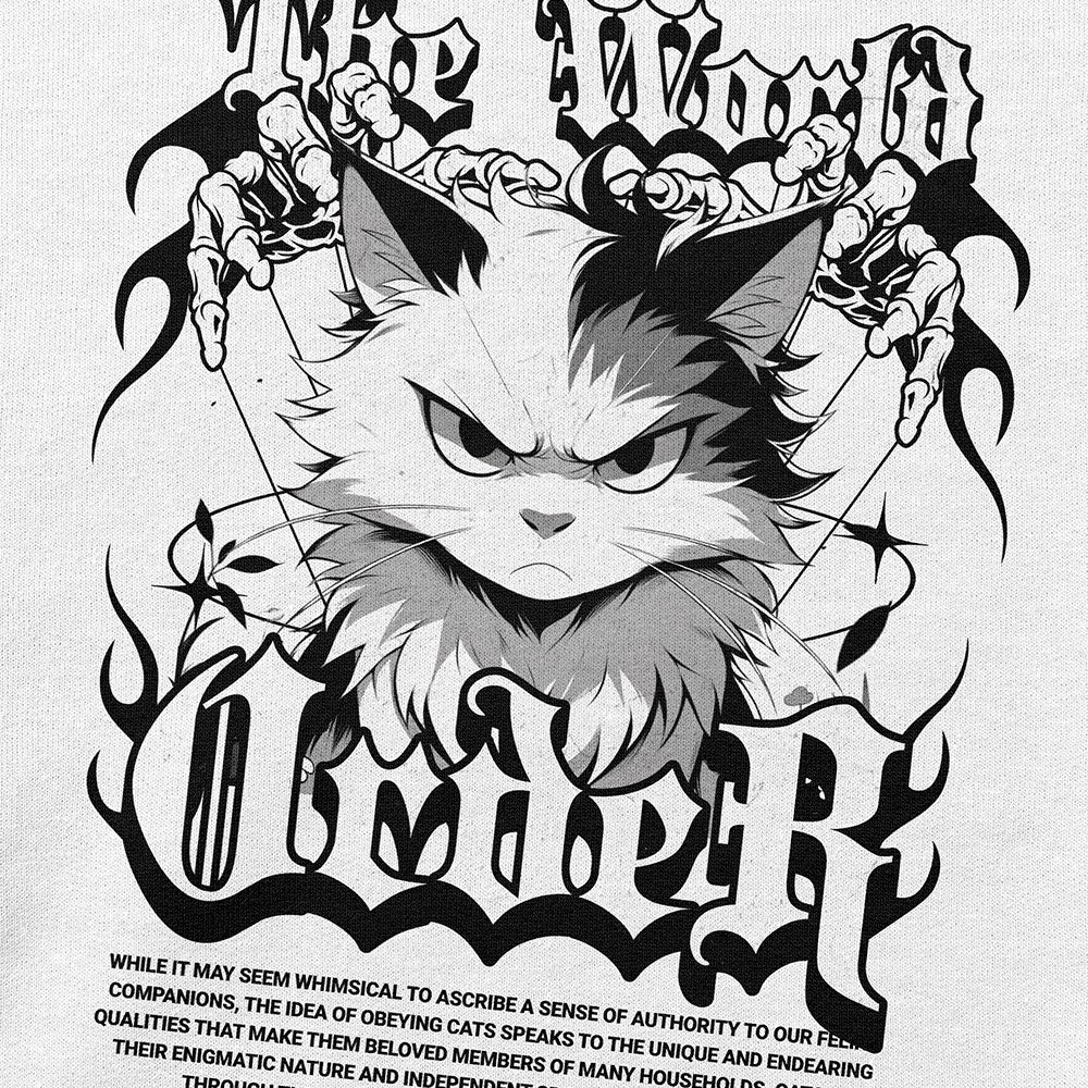 New Order Cat Sweatshirt | Yūjin Japanese Anime Streetwear Clothing